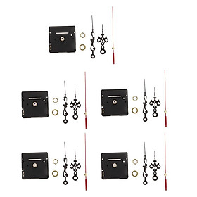 5x Mute Wall Clock Movement Mechanism Repair Supply Floral Pointers