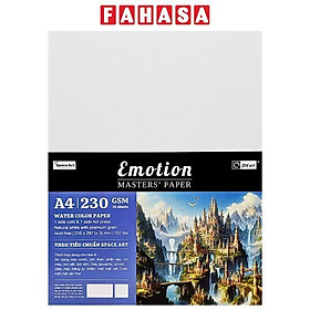 Giấy Vẽ Màu Nước Emotion A4 - 10 Tờ 230gsm - Zen Art 8453