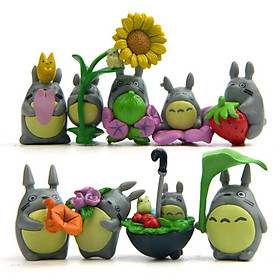 Mua Bộ combo 09 mô hình Totoro nhỏ xinh cho các bạn trang trí tiểu cảnh  terrarium  DIY