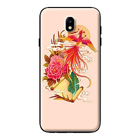 Ốp in cho Samsung Galaxy J7 Pro Phượng Hoàng Nền Hồng - Hàng chính hãng