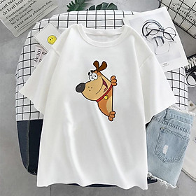 Áo phông nữ in hình chú cún cute áo ngắn tay mùa hè