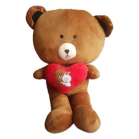 Gấu bông brown trái tim 1m1