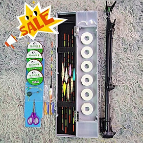 Combo Hộp Phao Xám 6 Ngày 1 Đêm Và Đầy Đủ Phụ Kiện Câu Đài Hàng Cao Cấp combo2 - Sanami Fishing