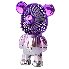 Hình ảnh Small Fan Decor Creative Bear Portable Fan for Bedroom Office Outdoor Indoor