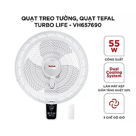 Mua Quạt treo tường  quạt Tefal Turbo Life VH657690 - 55W  3 chế độ gió- hàng chính hãng