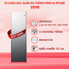 Mua Tủ chăm sóc quần áo thông minh LG Styler màu gương kính S5MB - Hàng chính hãng (chỉ giao HCM)