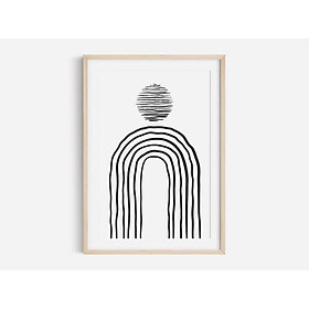Tranh treo tường | Tranh nghệ thuật trừu tượng -Boho Rainbow Print, Abstract Art, Minimal Art, Boho Print, Poster Print