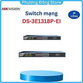 Mua Bộ chia Switch PoE 16 cổng HIKVISION DS-3E1318P-EI - Hàng chính hãng