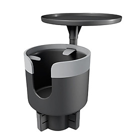 Car Cup Holder Tray with Expandable Solid Base Stable 360° Rotation for Rvs