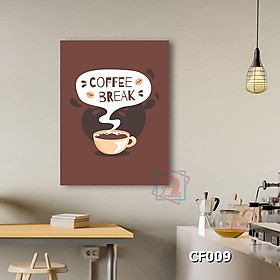 Tranh chữ nghệ thuật trang trí quán cafe kích thước 40x60cm - CF009-012