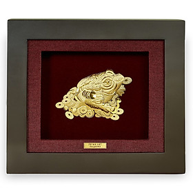 Tranh Vàng 24K PRIMA ART - THIỀM THỪ VÀNG - Kích thước 18 x 20 cm - CGS-0150-56