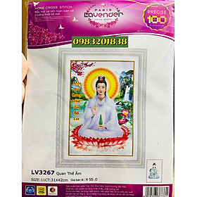 Mua Tranh thêu chữ thập Quan thế âm bồ tát LV3267
