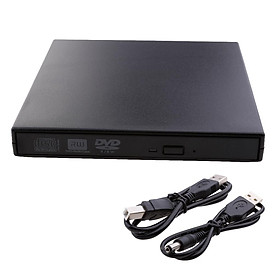External USB 2.0 DVD RW CD Writer Drive Burner Reader Player For Laptop PC