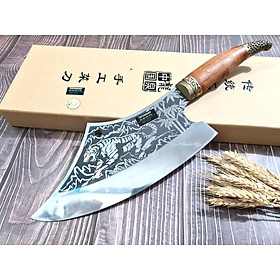 Mua DAO BẾP - DAO THÁI CHẶT HOA VĂN HỔ MÃ A4 DT150 NT topcomshop vn