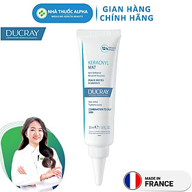 Kem dưỡng da giảm bóng nhờn, se khít lỗ chân lông Ducray Keracnyl Mat 30ml