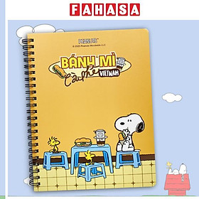 Sổ Lò Xo A5 - Kẻ Ngang - 120 Trang 80 gsm - TeenBox - Snoopy Viet Nam