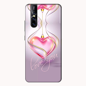 Ốp lưng cho điện thoại Vivo V15 hình Trái Tim Hồng - Hàng chính hãng