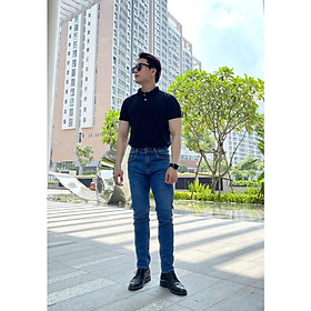 Quần Jeans Nam ống suông ôm MWID001D ALE JEANS - Xanh đậm