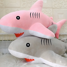 Hình ảnh Gấu Bông Cá Mập Baby Shark Size 60cm Vải Thun Nhung 4 Chiều Cực Xịn - Ảnh Thật Shop Chụp