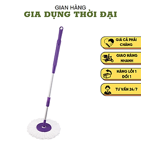 Mua (COMBO) 1 Cây Lau Nhà Xoay 360 OMEGA SUPA MOP + 1 Bông Lau Đài Loan - Nhôm cao cấp - Xoay Linh Hoạt - Nhẹ Nhàng
