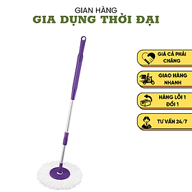 (COMBO) 1 Cây Lau Nhà Xoay 360 OMEGA SUPA MOP + 1 Bông Lau Đài Loan - Nhôm cao cấp - Xoay Linh Hoạt - Nhẹ Nhàng