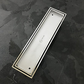 Mua Phễu Thoát Sàn Dài Ngăn Mùi GL SUS304 300x80 Ø 60  đúc nguyên khối