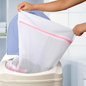 ( lẻ 1 cái) Túi lưới giặt đồ khi giặt máy , túi giặt quần áo các loại lớn 40x50cm