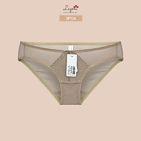 Quần Lót Nữ LUPERI LU3QL724 Lưới Phối Ren Thái Cạp Vừa Dáng Bikini Mềm Mịn, Co Giãn, Không Lằn Mông, Kháng Khuẩn, Khử Mùi