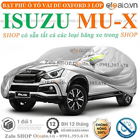 Bạt che phủ xe ô tô Isuzu MUX vải dù 3 lớp CAO CẤP BPXOT - OTOALO