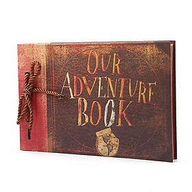 40 Sheets Our Adventure Book DIY Scrapbook Vintage Photo Album 29x19cm/11.4x7.5in for Family Anniversary Wedding