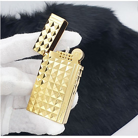 Mua Hộp Quẹt Bật Lửa DX-02 Xăng Đá Họa Tiết Vân Kim Cương Cao Cấp (Màu Ngẫu Nhiên)