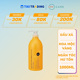 Dầu xả siêu dưỡng phục hồi tóc hư tổn chứa chiết xuất hoa mộc vàng salon link 1000 ml/chai