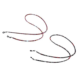 2pcs Eyeglass Holder Necklace Reading Glasses Cords Retainer