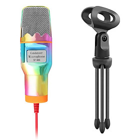 Micrô máy tính Fir -Capacity có tụ điện, máy tính xách tay, Play Play, Studio, Podcast, Song, Ghi âm, Giảm tiếng ồn, cho máy tính để bàn