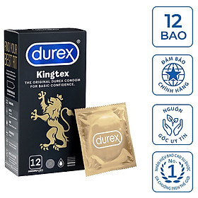 Bcs Durex Kingtex Cỡ Nhỏ 49mm - Hàng Chính Hãng - Nhập Khẩu Thái Lan - 12s