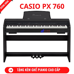 Đàn Piano Điện Casio  PX 760B   + Tặng Kèm Ghế Piano Cao Cấp+ Khăn Phủ Đàn