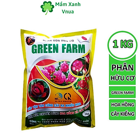 Phân Bón Hoa Hồng Hữu Cơ GREEN FARM - Gói 1kg