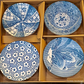 Set 4 đĩa pattern Nhật Bản MS 9.3.2