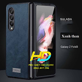 Ốp Lưng Da Dành Cho Samsung Galaxy Z Fold3 5G Chính Hãng SULADA Sang Trọng, Quý Phái - Hàng Chính Hãng