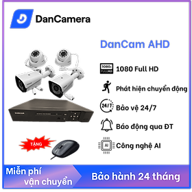 Mua trọn Bộ 4 camera Dancam Full HD 1080p - Camera trong nhà ngoài trời  giám sát 24/7