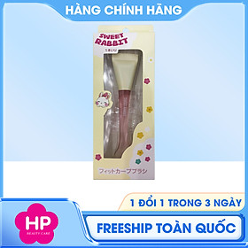 Cọ Dàn Nền Mỏng Nhẹ Lông Cọ Mịn - Cán Hồng Trong Sweet Rabbit Fit Curve Brush