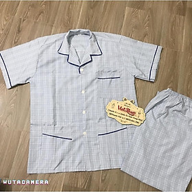 Bộ pijama nam trung niên-bộ ngủ ông già cộc tay