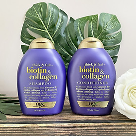 Bộ Dầu Xả Và Dầu Gội Ogx Biotin & Collagen 385ml