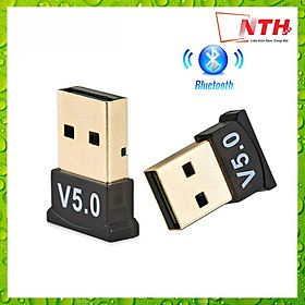 USB Bluetooth 5.0 Dongle CSR, Thu Phát Bluetooth Tốc Độ Cao Cho PC Và Laptop - Hàng Nhập Khẩu