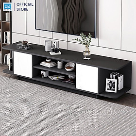 Kệ tivi, bàn trà bo góc hiện đại trang trí phòng khách, phòng ngủ sib decor
