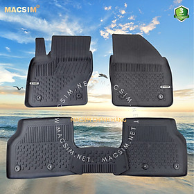 Thảm lót sàn ô tô nhựa TPE Silicon Ford Focus 2 Sedan / Hatback  2005-2010 Black Nhãn hiệu Macsim