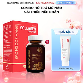 Bộ Trẻ Hóa Da Cao Cấp [Viên Uống Sắc Ngọc Khang ++ 60 Viên & Nước Uống Đẹp Da Collagen Dipeptide Sắc Ngọc Khang 15 Túi