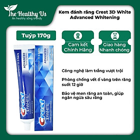 Kem đánh răng Crest 3D White Advanced Whitening - Mỹ (170g/tuýp)