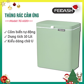 Thùng Rác Thông Minh Treo Tủ Bếp Thiết Kế Nắp Mở Đa Chiều - Có Thanh Treo Cửa Tủ Bếp FEIDASH TG3680