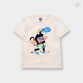 Áo Thun Bé Trai Size Đại Bigfox, Áo Phông Trẻ Em Mùa Hè Hình In Khỉ Ôm Ván, Chất Cotton Mềm Mịn 3-11 Tuổi